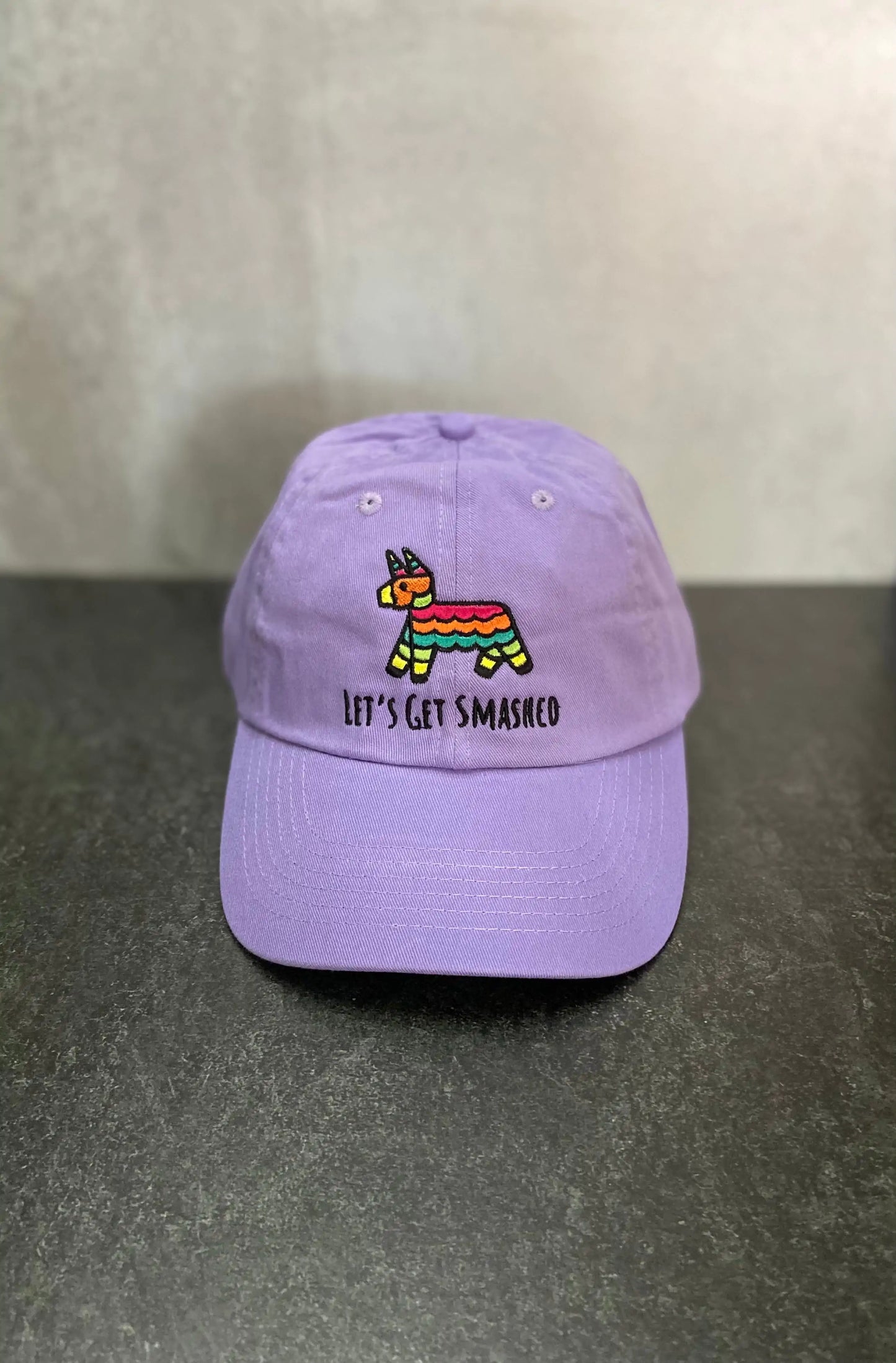 It's My Final Fiesta | Let's Get Smashed - Embroidered Bachelorette Party Dad Hats